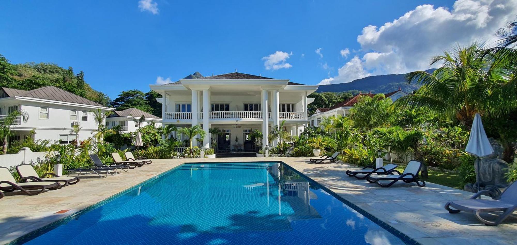 Villa Blanc - Chateau Elysium Vịnh Beau Vallon Ngoại thất bức ảnh